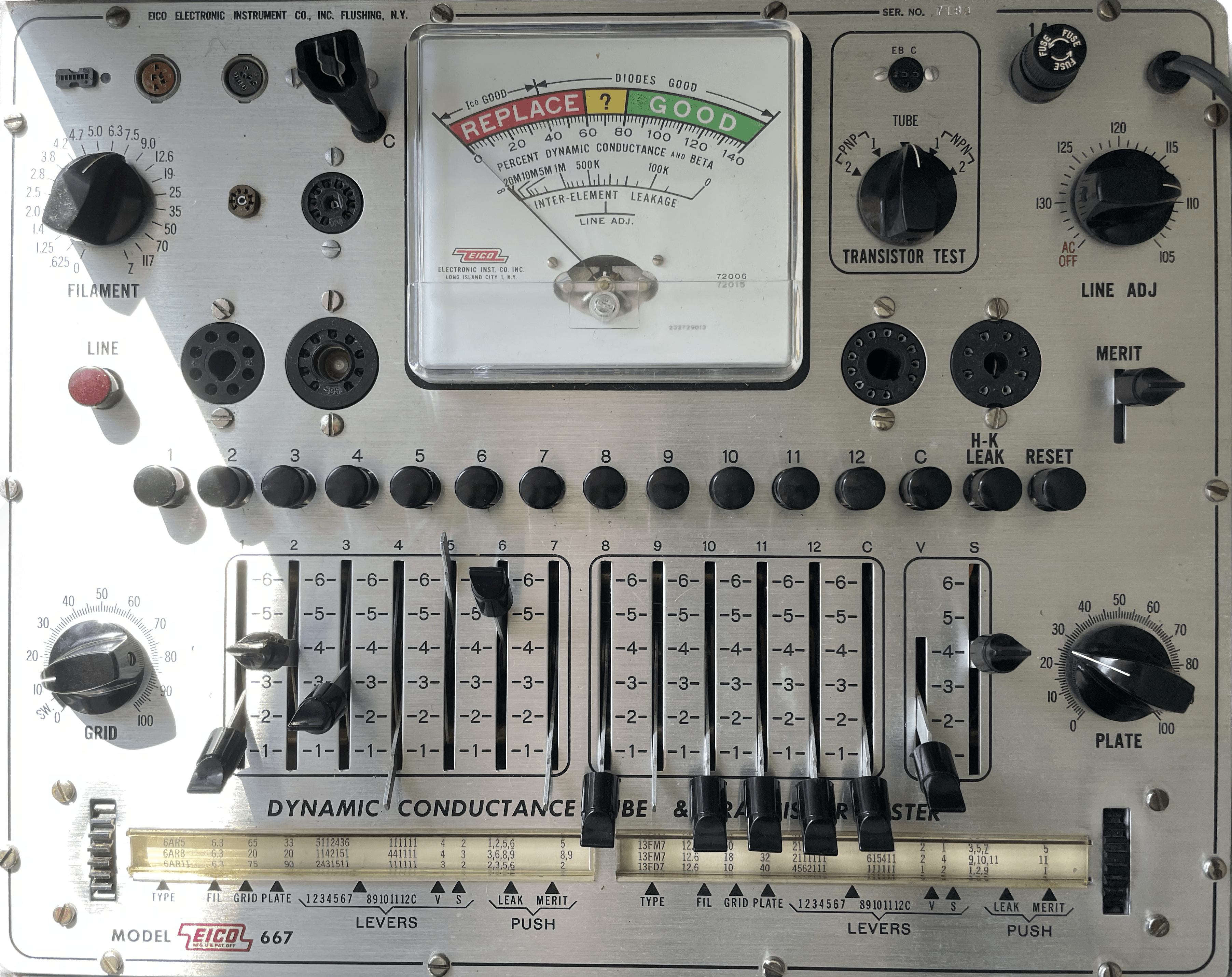 The EICO 667 Vacuum Tube Tester