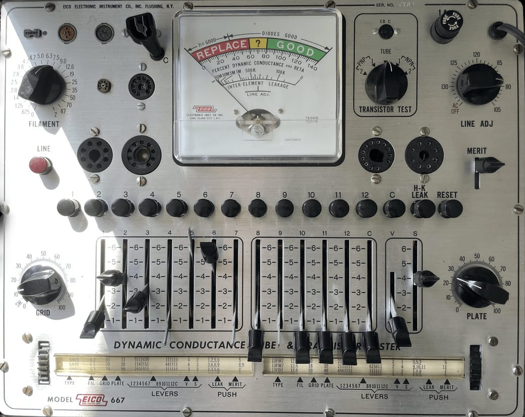 The EICO 667 Vacuum Tube Tester