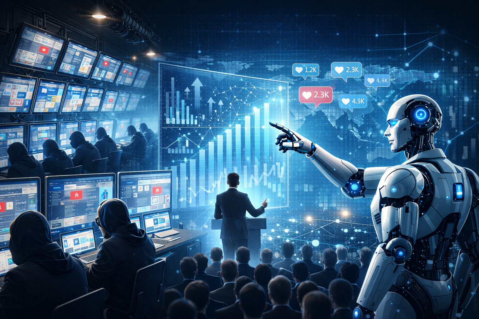 Artificial Intelligence for Scalable Leadership Optimization